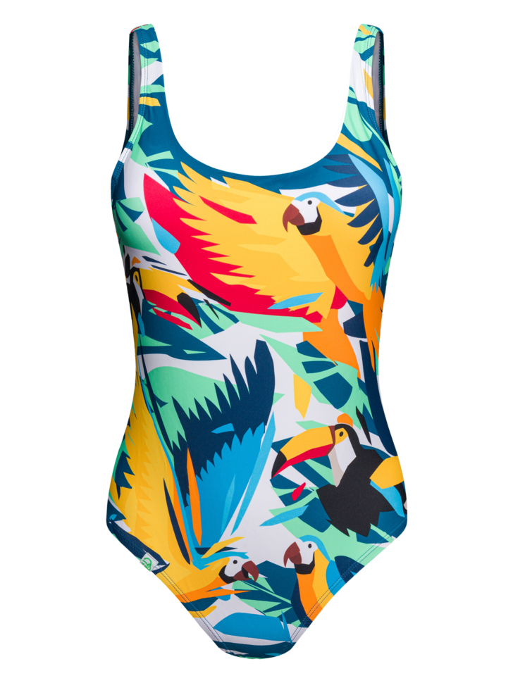 Maillot de bain une pièce Oiseaux tropicaux