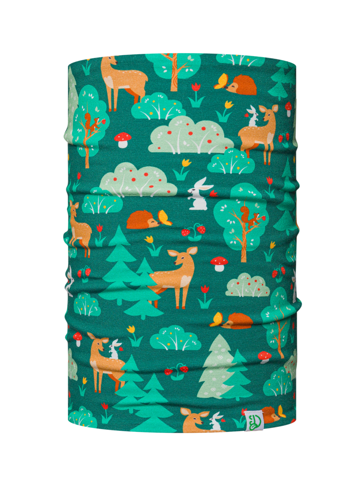 Ensemble bonnet tricoté léger / cache-cou pour enfants Amis de la forêt