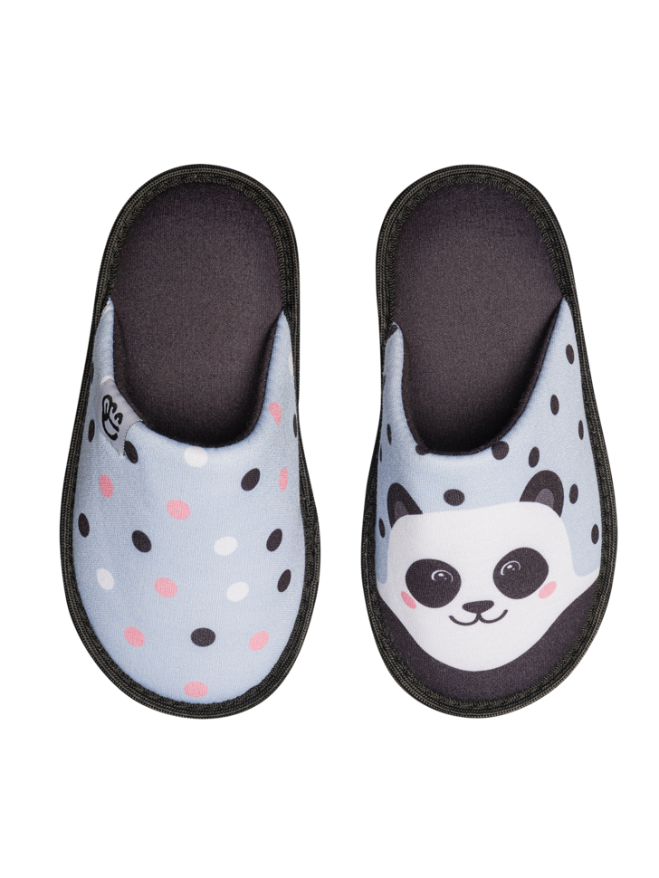 Pantoufles Enfants Panda joyeux