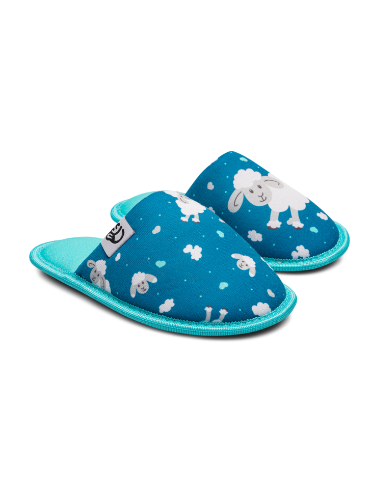 Pantoufles Enfants Moutons et nuages