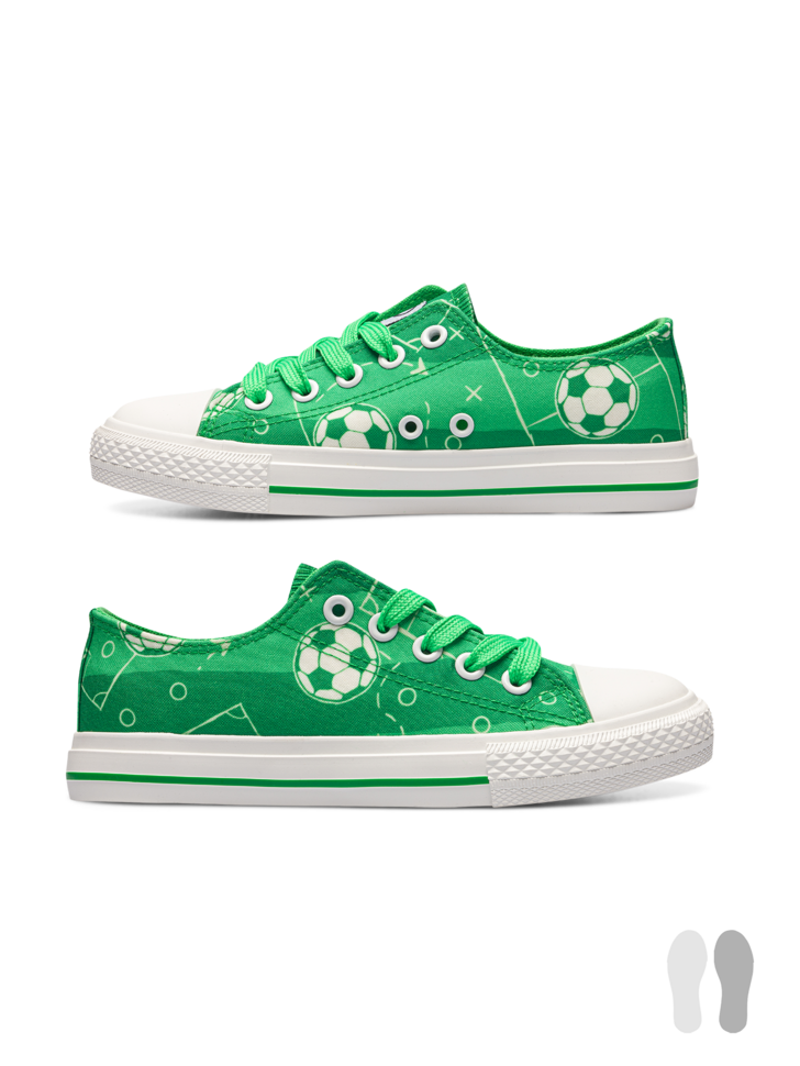 Chaussures en toile enfants Terrain de football
