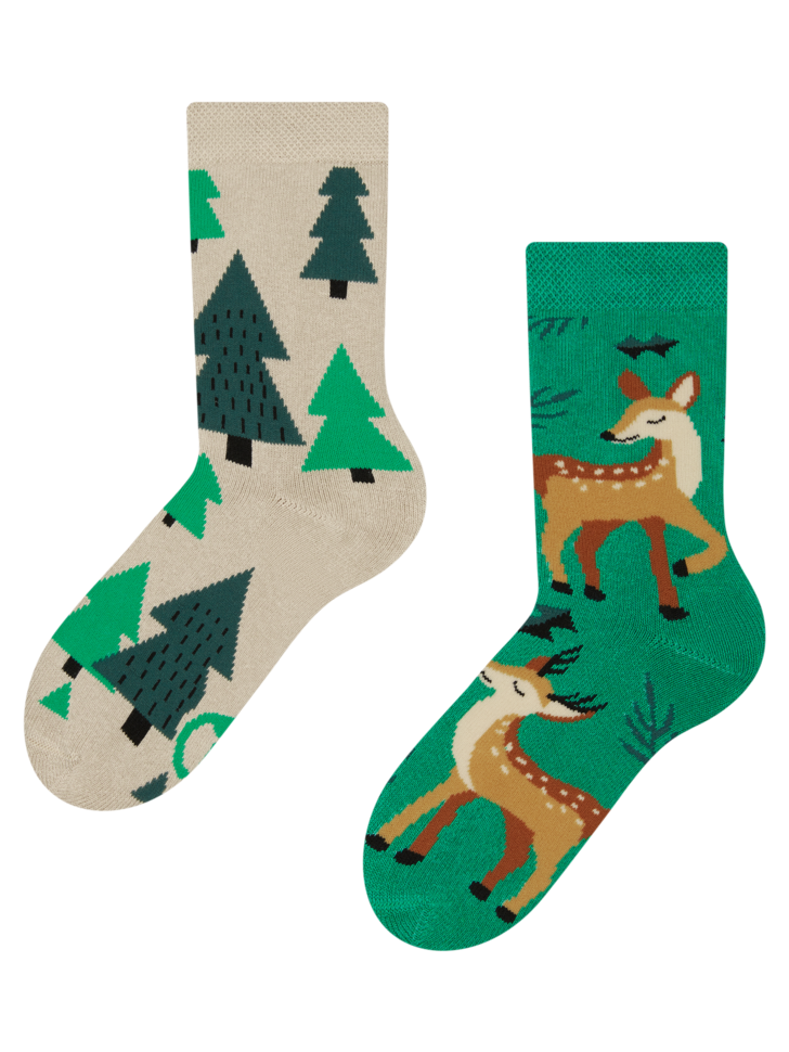 Chaussettes chaudes enfants Chevrette et cerf