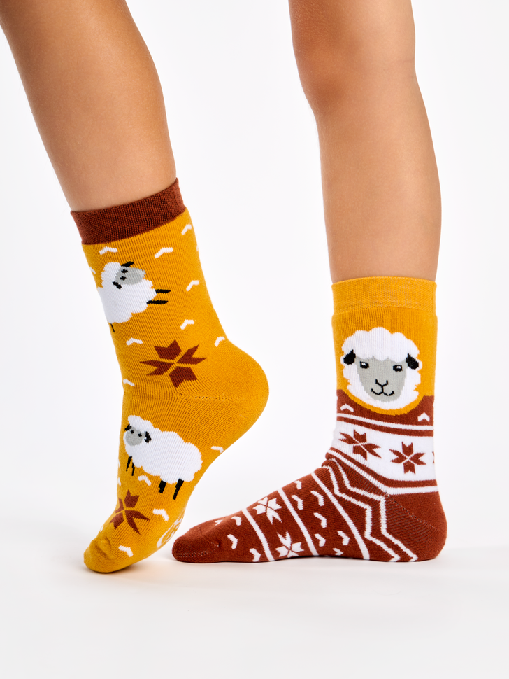 Chaussettes chaudes pour Enfants Mouton dans un pull
