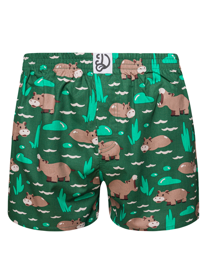 Caleçons Homme Hippopotame nageant