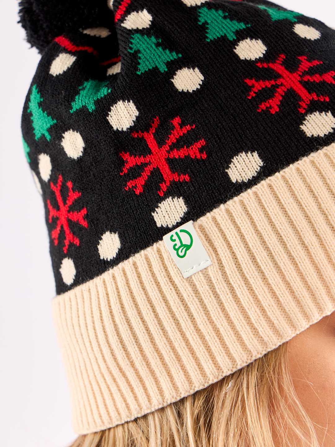 Bonnet tricoté Ornement forestier
