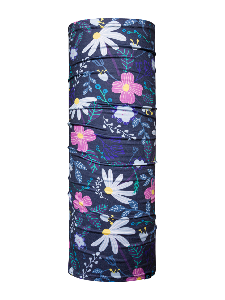 Cache-cou Fleurs violettes