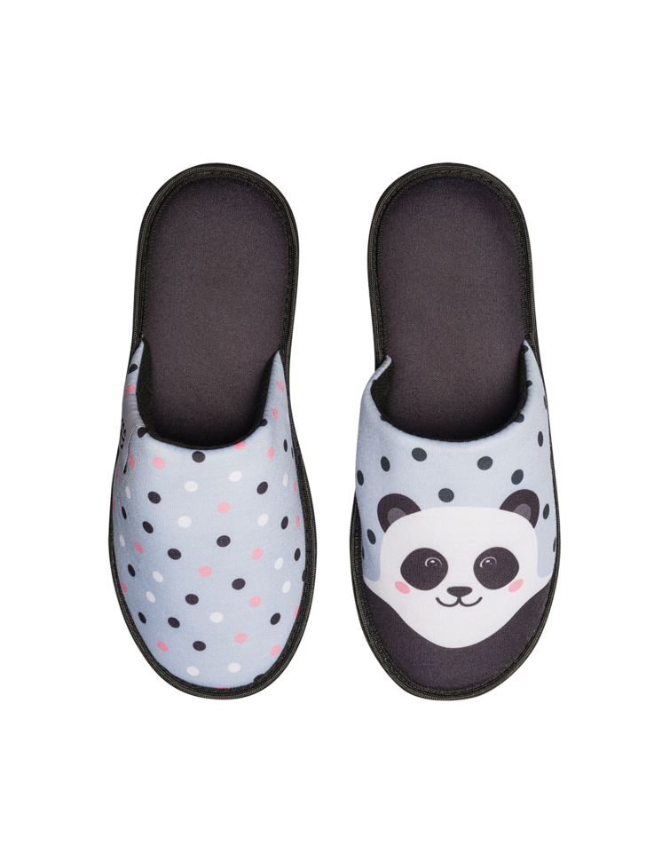 Pantoufles Panda joyeux