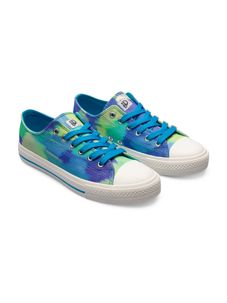 Chaussures en toile Camouflage aqua