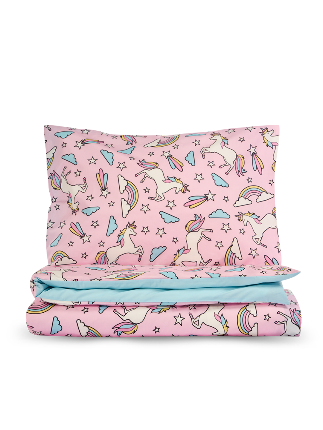 Ensemble de literie Licorne Arc-en-ciel
