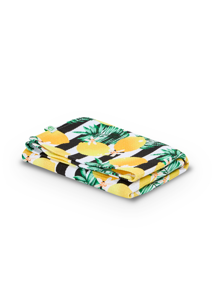 Serviette de cuisine Citrons et rayures