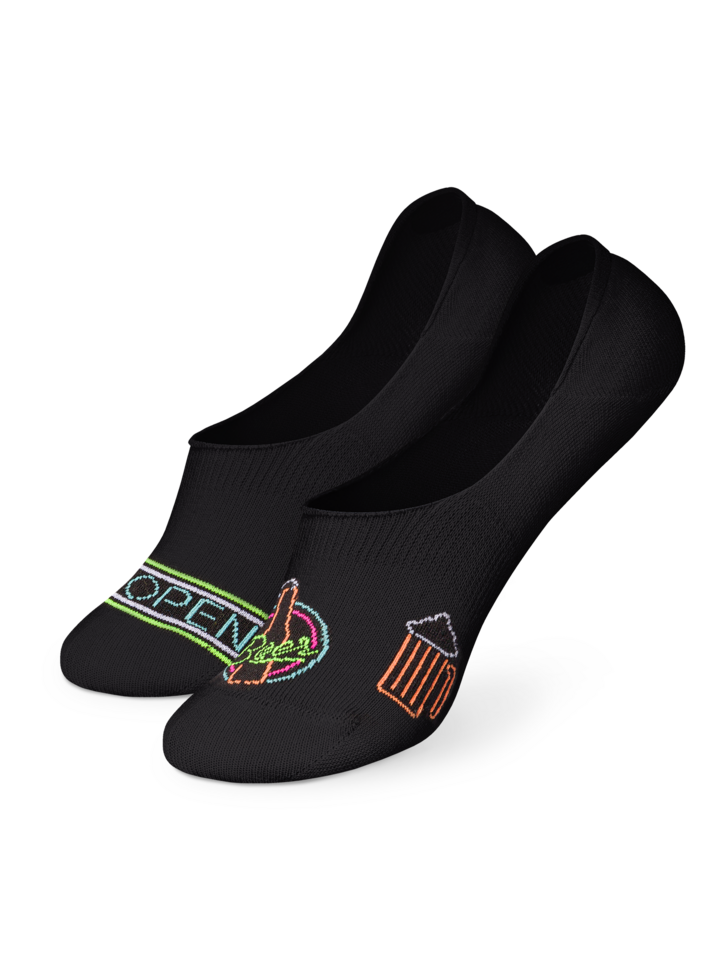 Chaussettes invisibles Bière néon