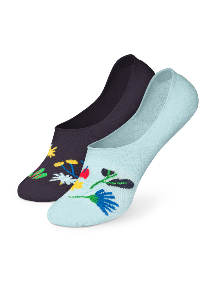 Chaussettes invisibles Fleurs à l’aquarelle