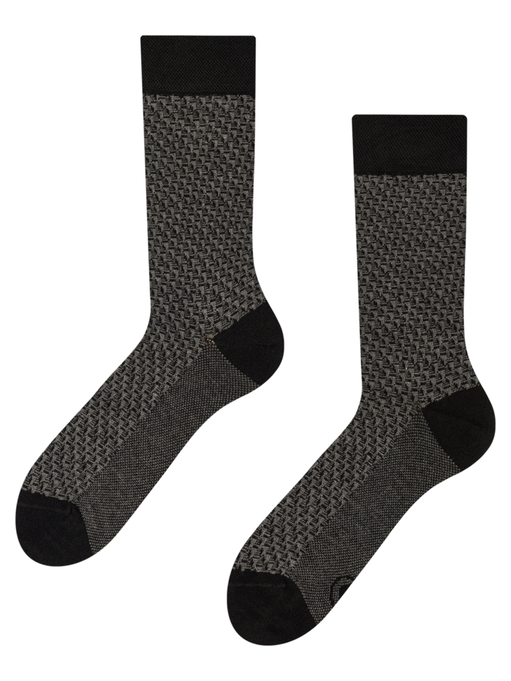 Chaussettes jacquard grises