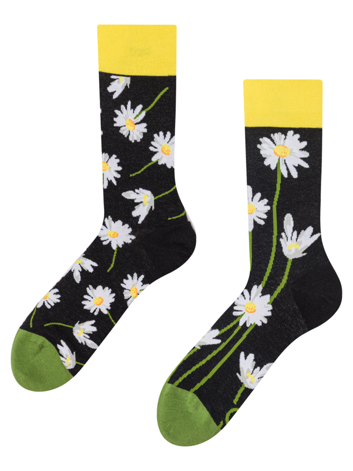 Chaussettes Marguerites durant la nuit