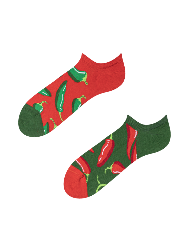 Socquettes pour baskets Piment rouge