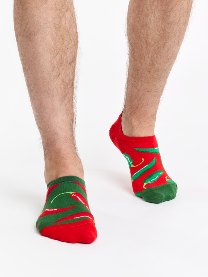 Socquettes pour baskets Piment rouge