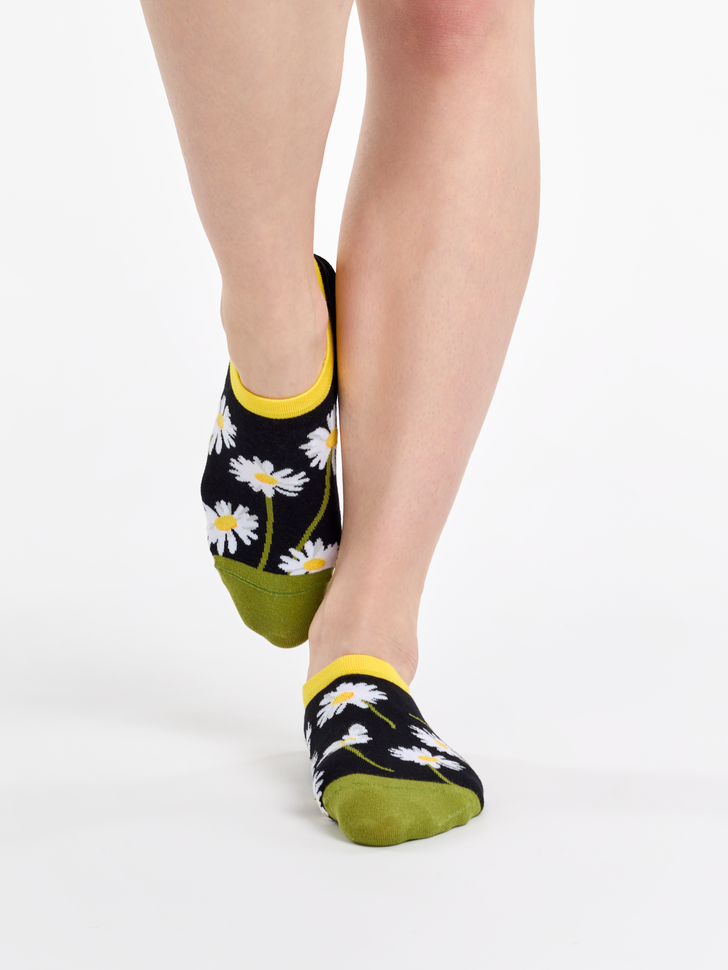 Socquettes pour baskets Marguerites durant la nuit