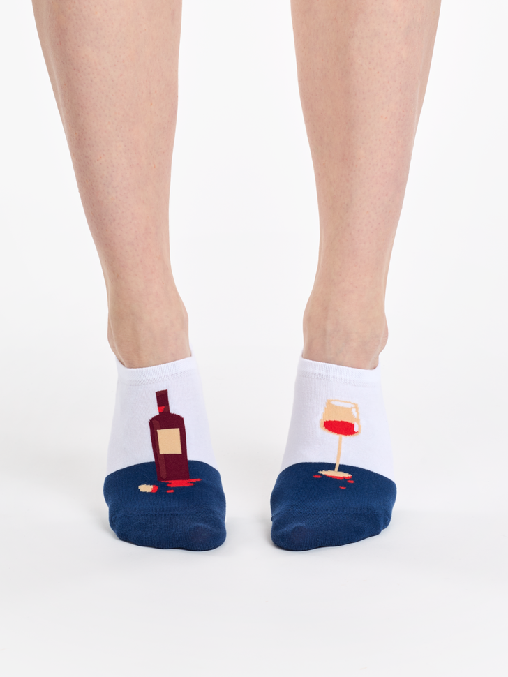 Socquettes pour baskets Bouteille de vin