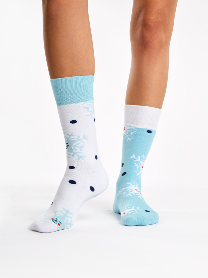 Chaussettes chaudes Flocons de neige joyeux