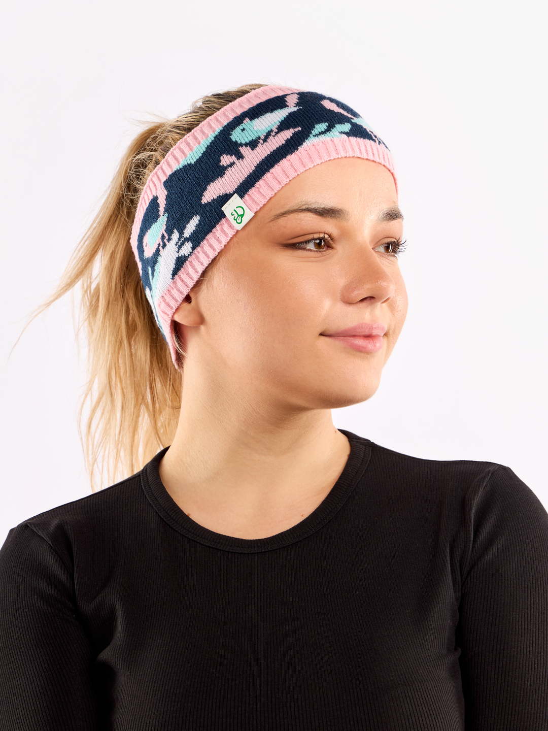 Bandeau tricoté Oiseaux d’hiver