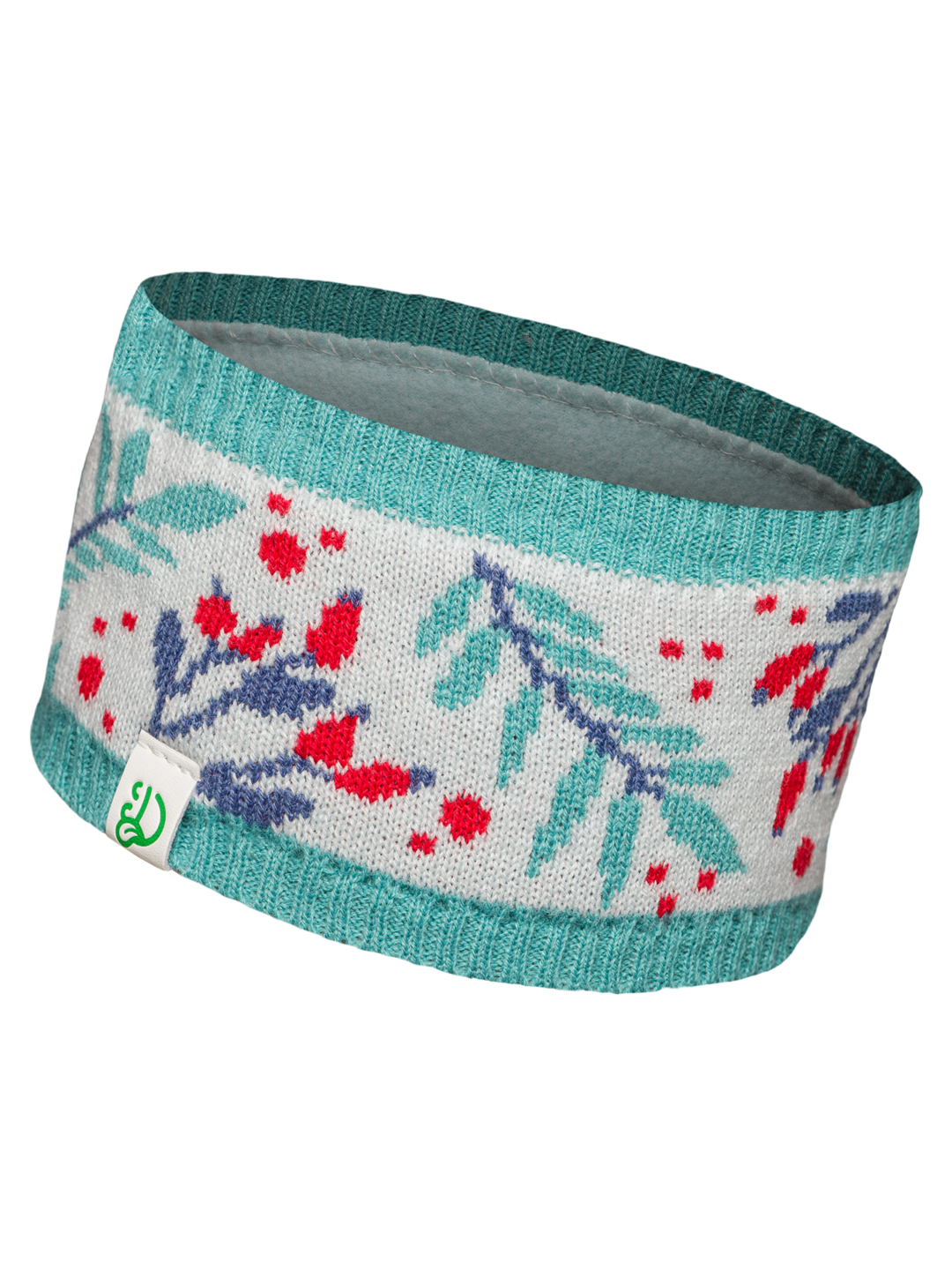 Bandeau tricoté Églantier dans la neige