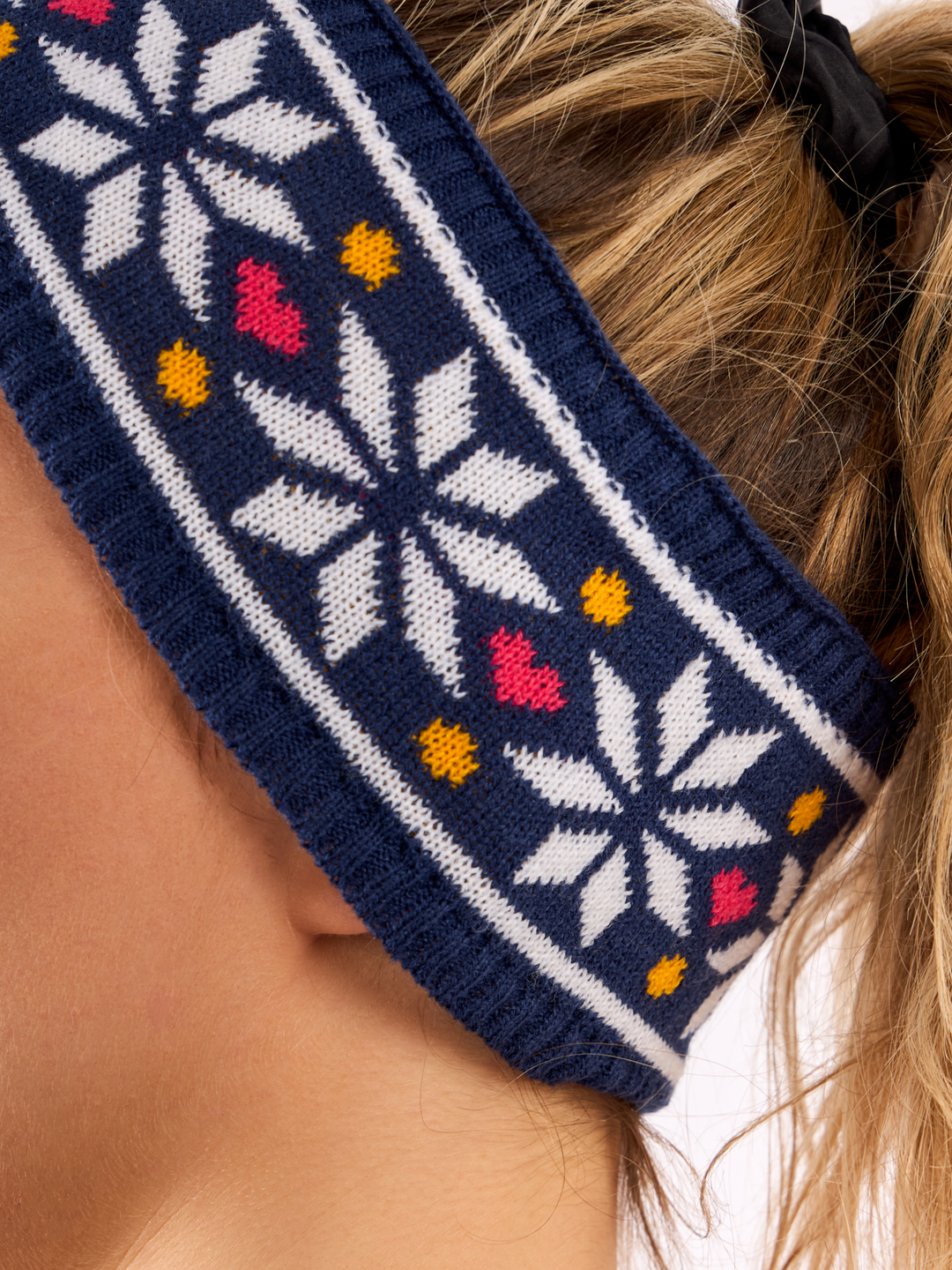 Bandeau tricoté Étoiles nordiques