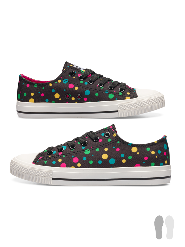 Chaussures en toile Points néons