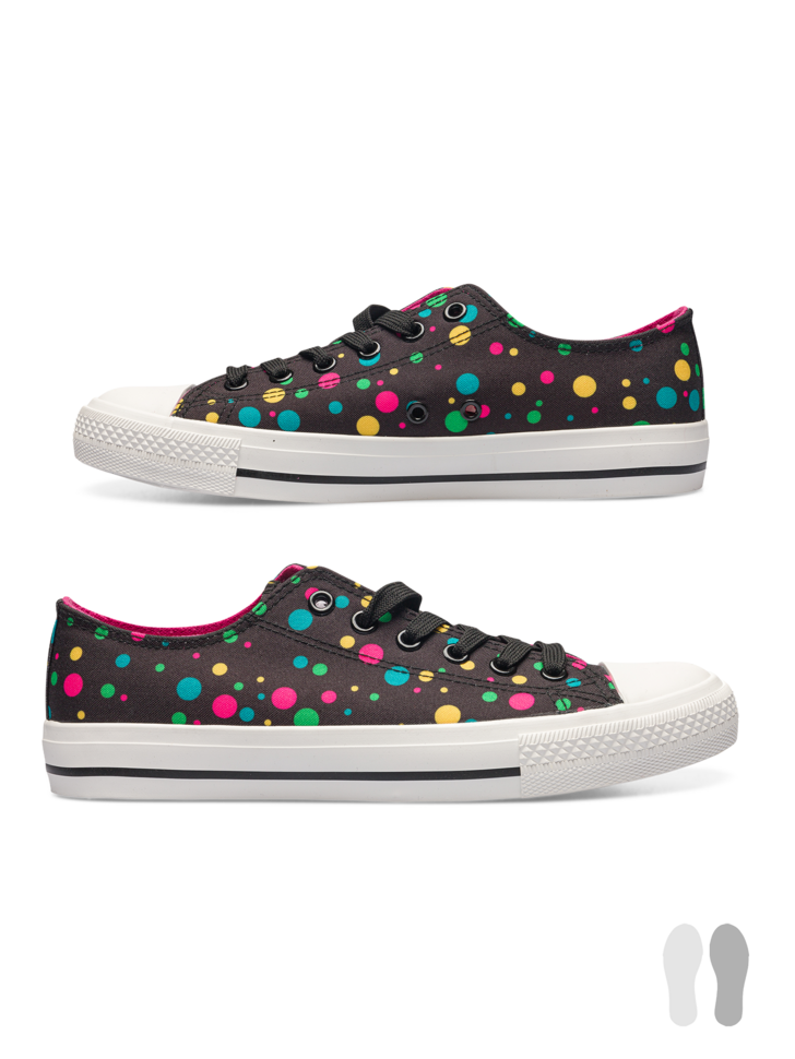 Chaussures en toile Points néons