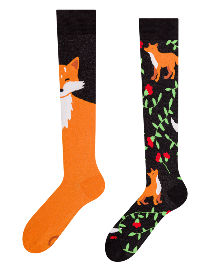 Mi-bas Renard et fleurs