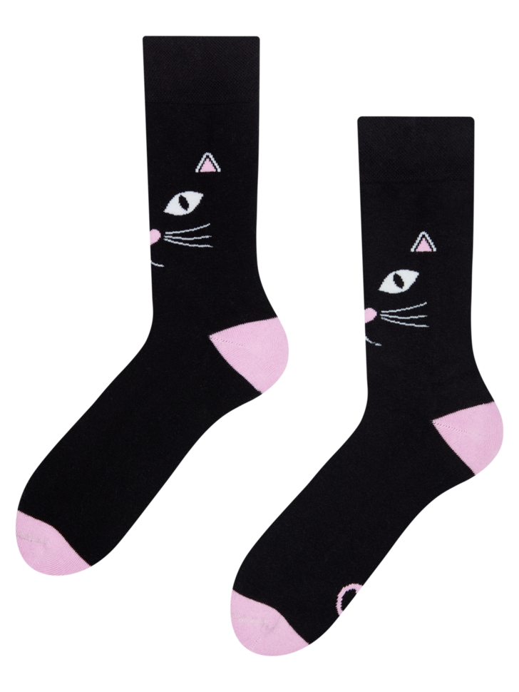 Chaussettes chaudes Regard fixe du chat