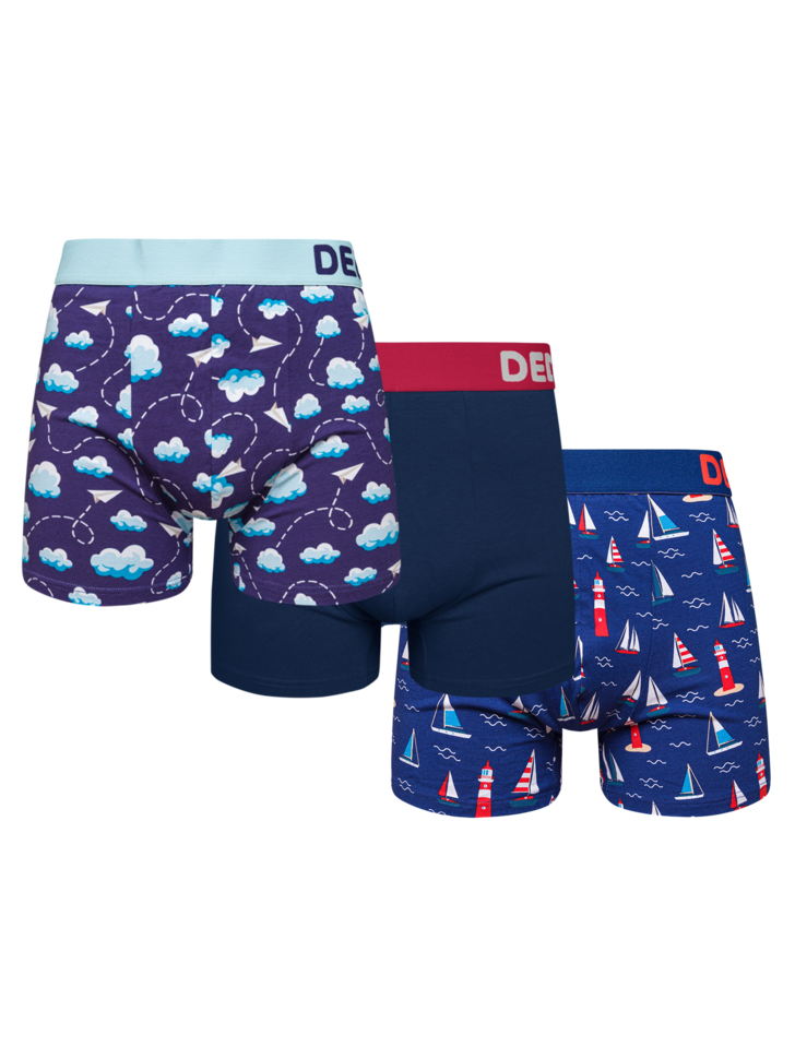 Lot de 3 boxers Eau et air