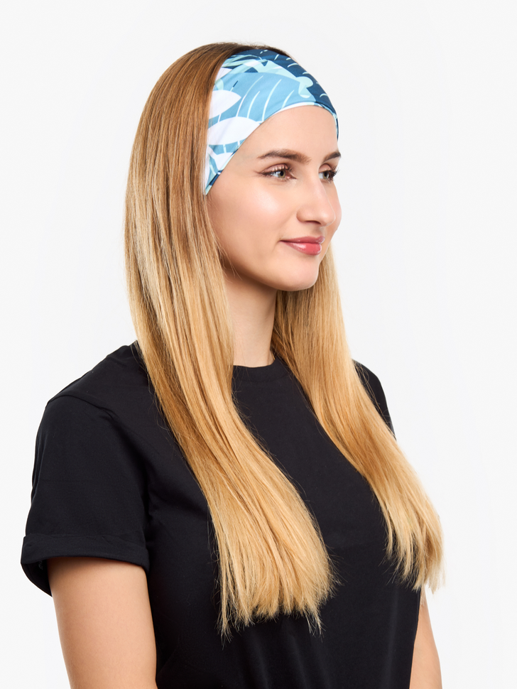 Cache-cou Feuilles bleues