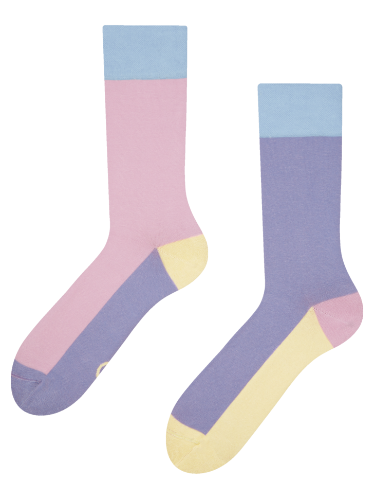 Chaussettes violet pastel Tricolore