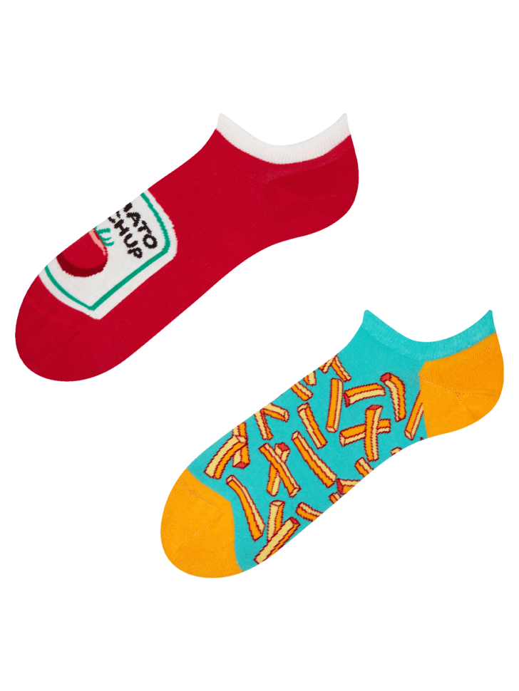 Socquettes pour baskets Frites et ketchup