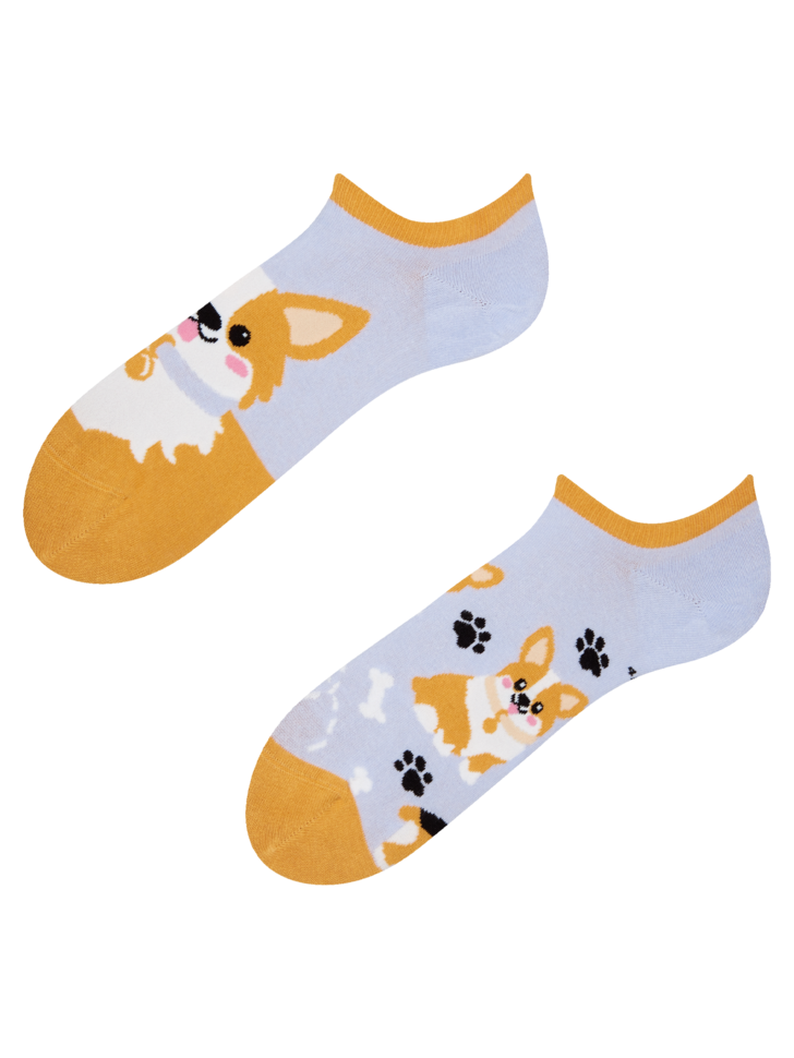 Socquettes pour baskets Chien Corgi