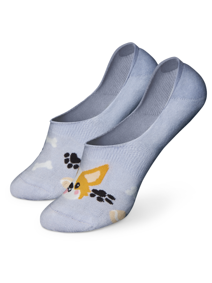 Chaussettes invisibles Chien Corgi
