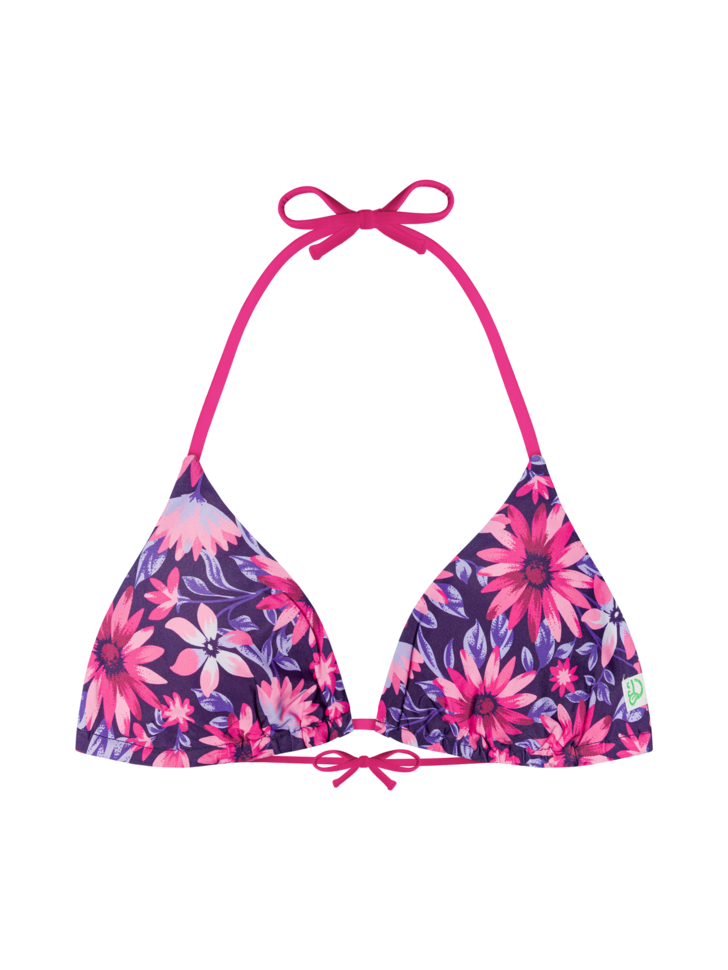 Haut de bikini triangulaire Esprit des fleurs