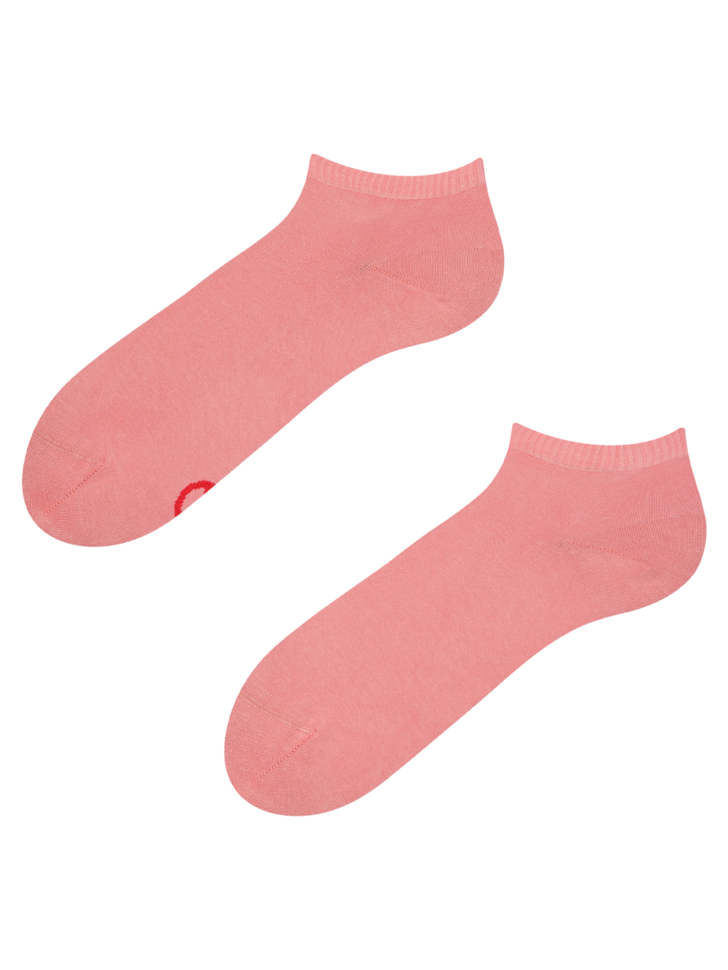 Socquettes bambou orange pêche