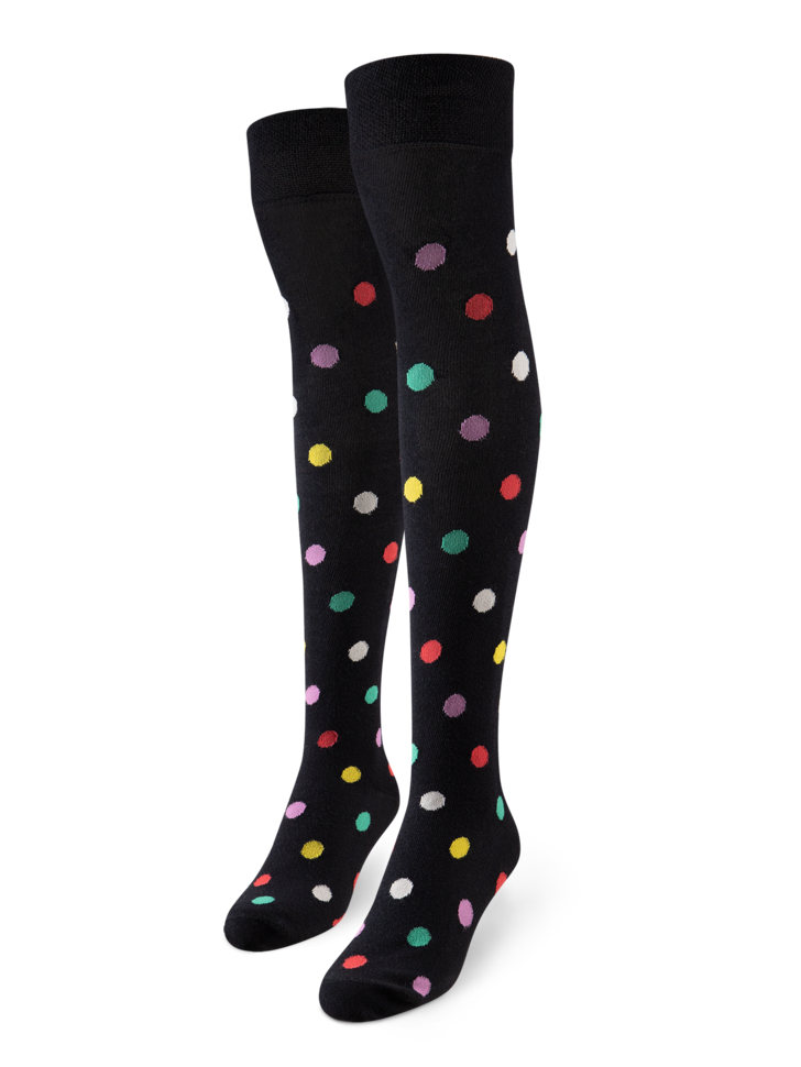 Chaussettes au-dessus des genoux Points partout