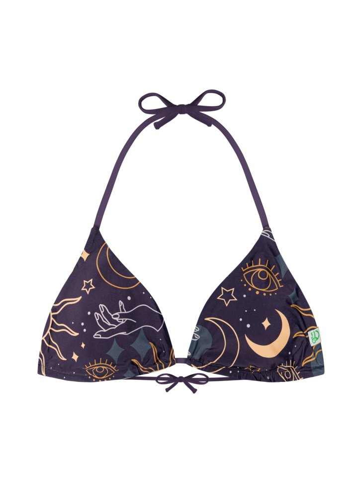 Haut de bikini triangulaire Ciel mystique