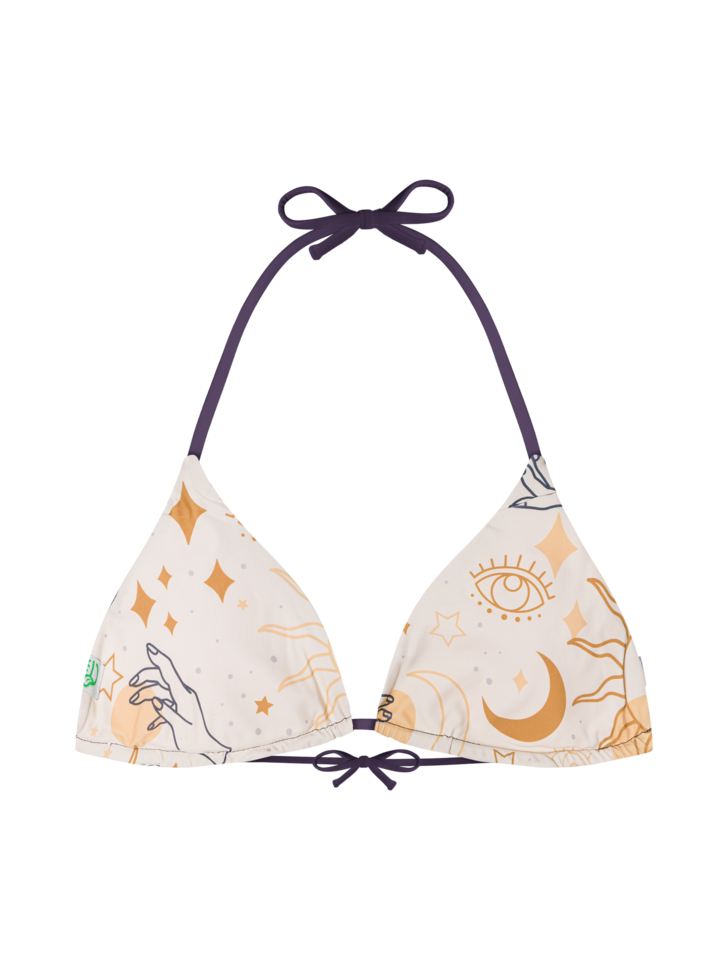 Haut de bikini triangulaire Ciel mystique