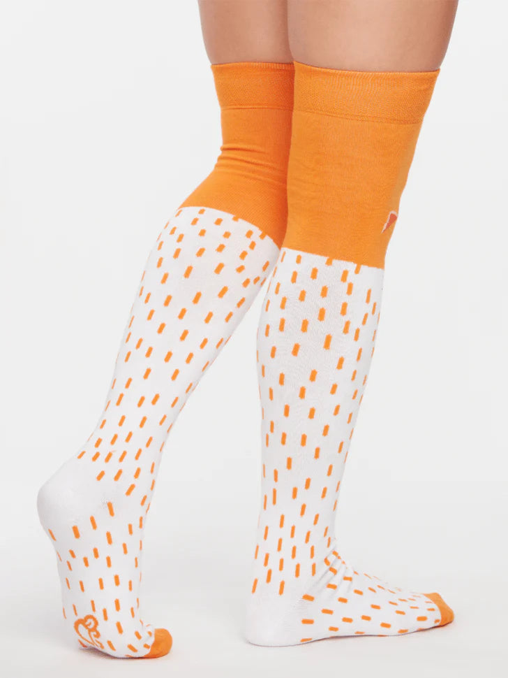 Chaussettes au-dessus des genoux Renard pelucheux