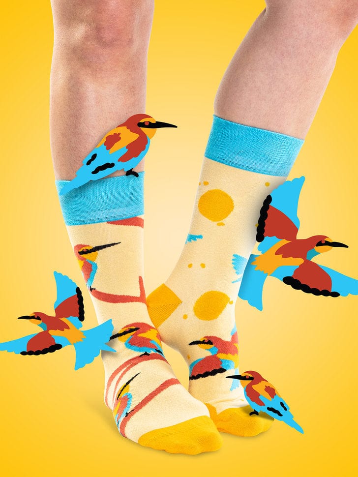 Le Bar a Chaussettes - Chaussettes Bambou Oiseaux Guêpier