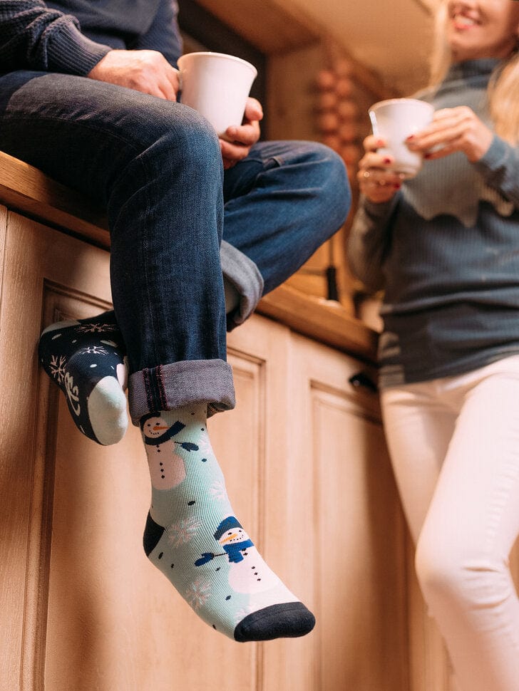 Chaussettes chaudes Bonhomme de neige joyeux
