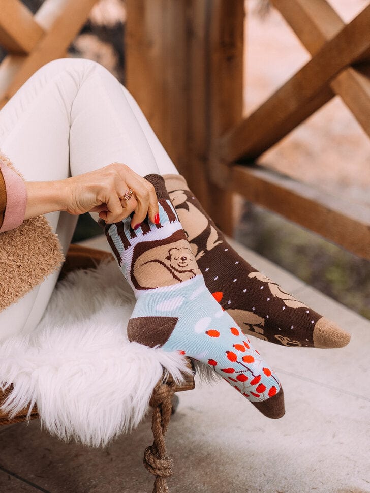 Chaussettes chaudes Ours en hiver