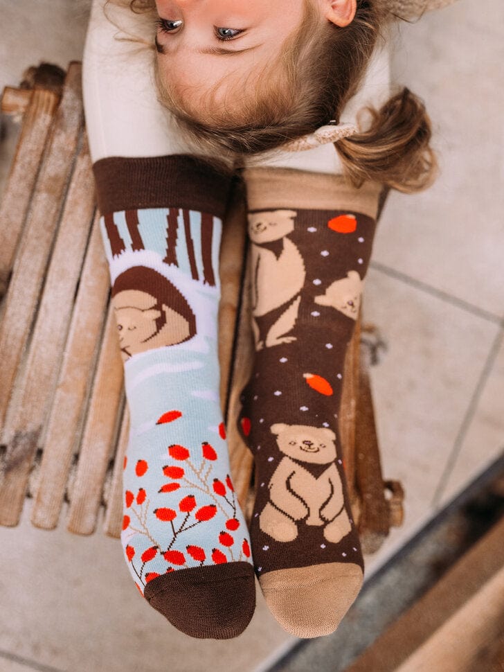 Chaussettes chaudes Ours en hiver