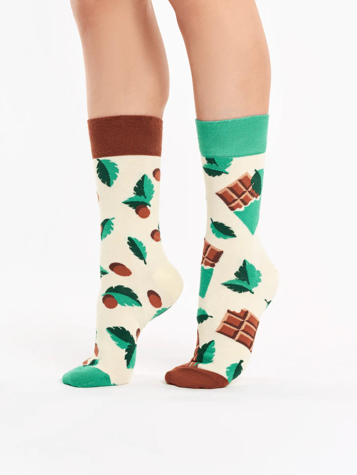 Chaussettes Chocolat à la menthe