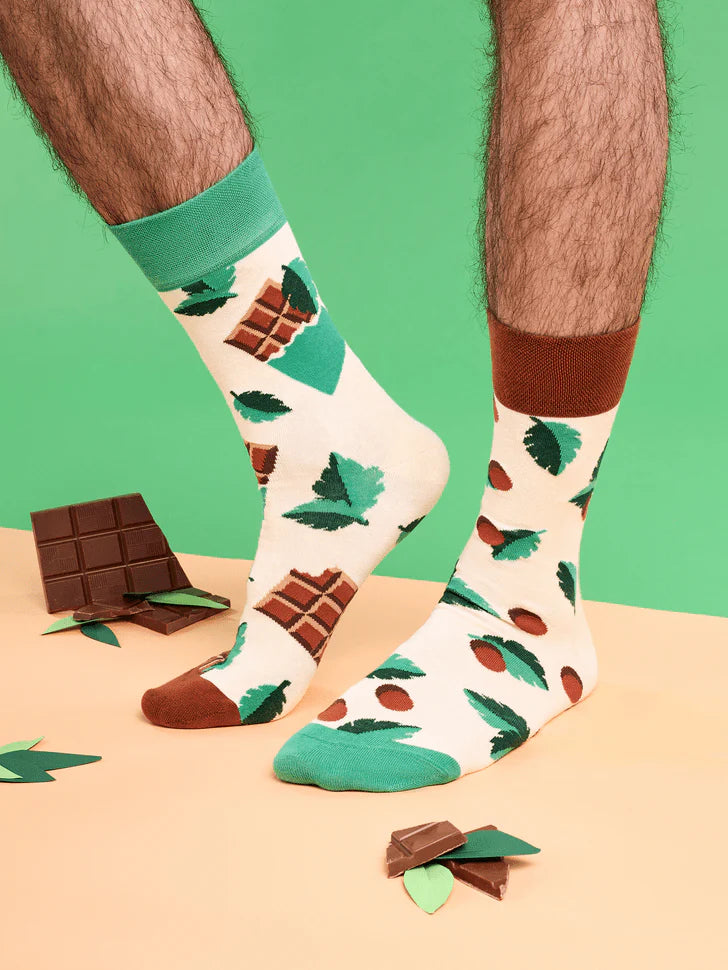 Chaussettes Chocolat à la menthe
