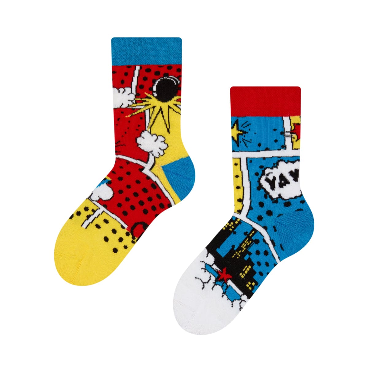 Chaussettes Enfants Bandes dessinées colorées