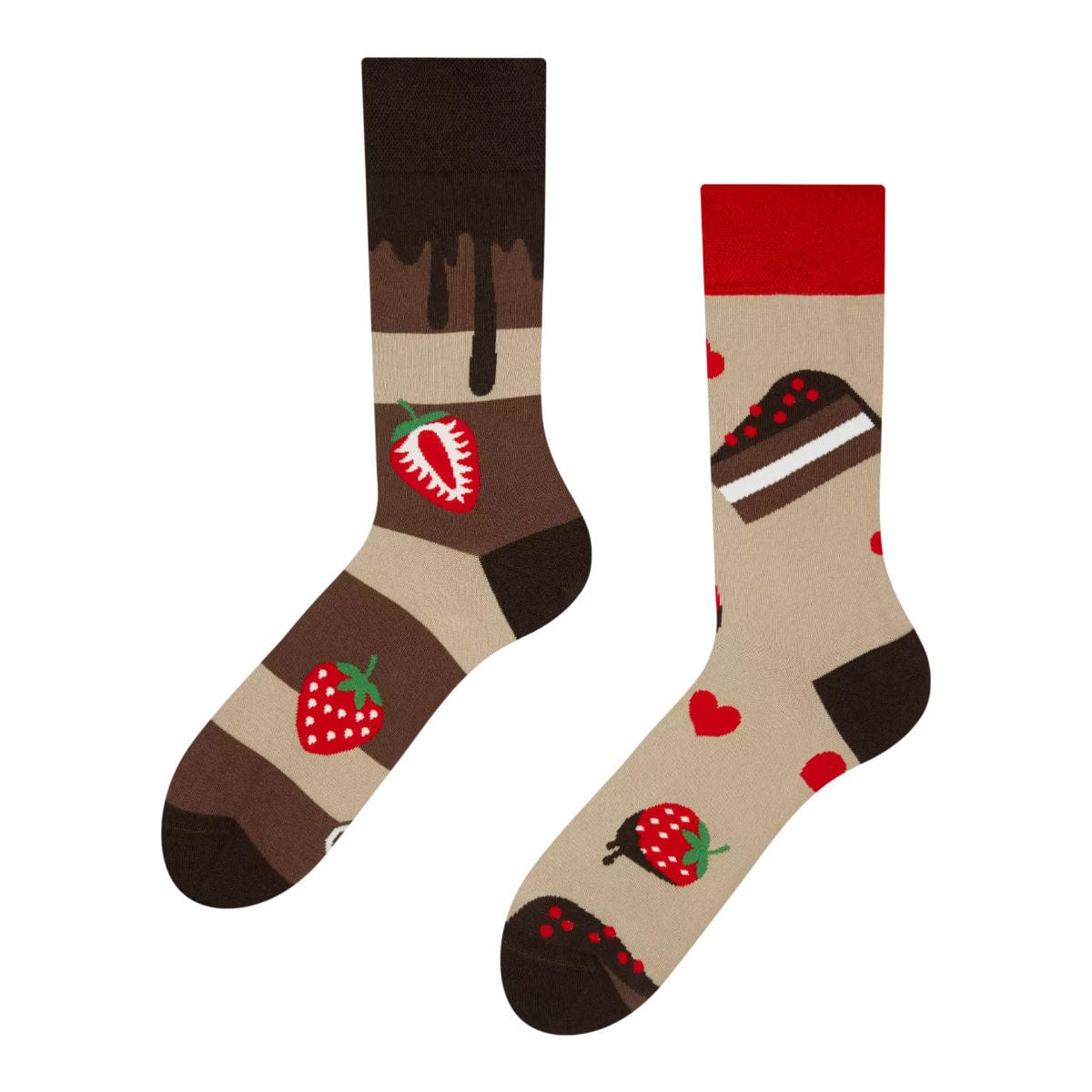 Le Bar a Chaussettes - Chaussettes Gâteau au Chocolat et Fraises